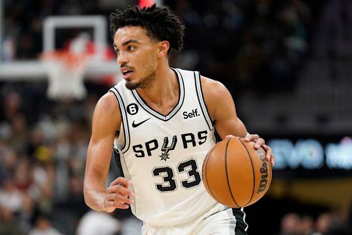San Antonio Spurs guard Tre Jones